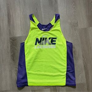Nike Lacrosse Women's Reversible Pinnie Racerback Jersey Purple/Yellow